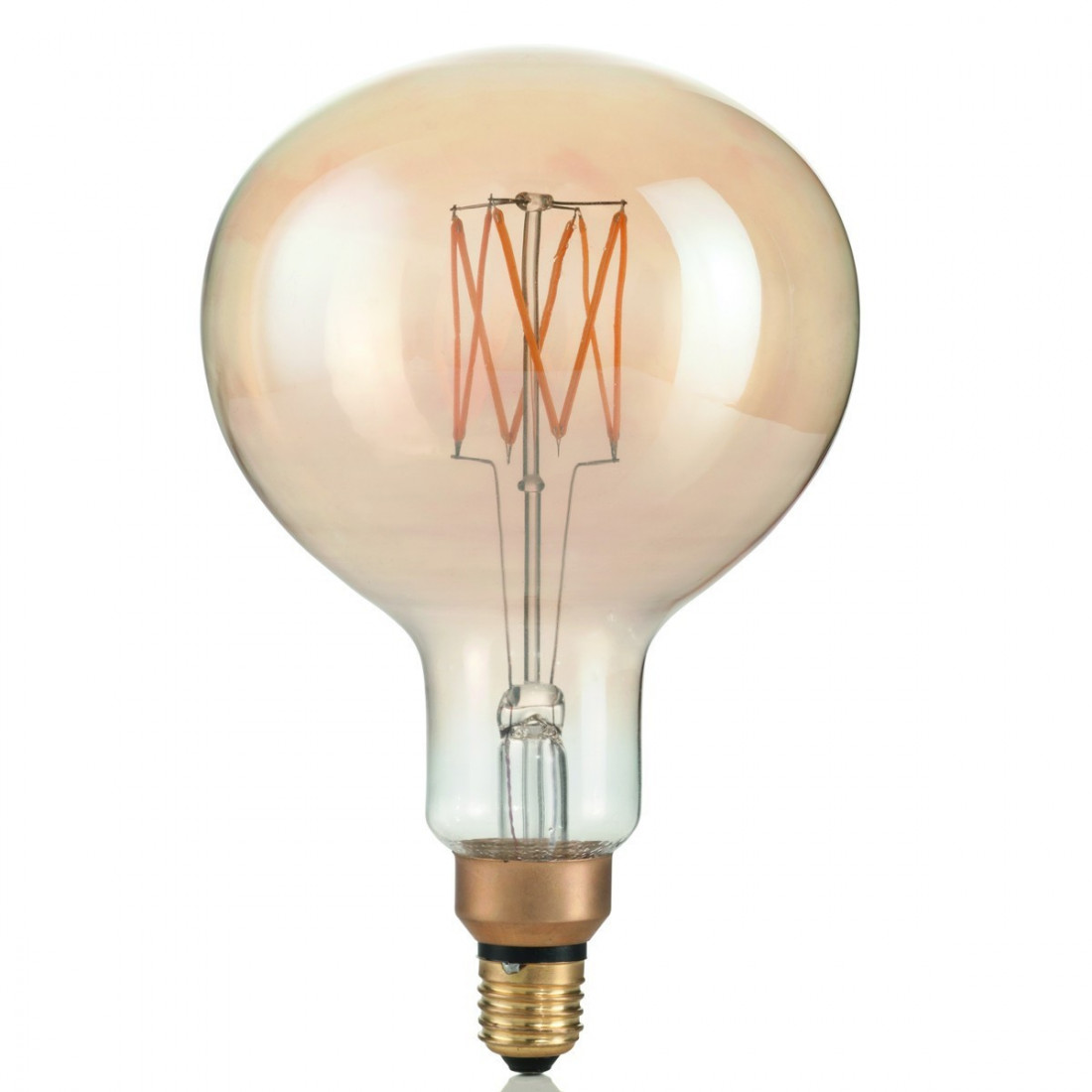 Ampoule ID-VINTAGE XL E27 GLOBO 4W LED 320LM 16cm verre ambre lumière chaude à l'intérieur