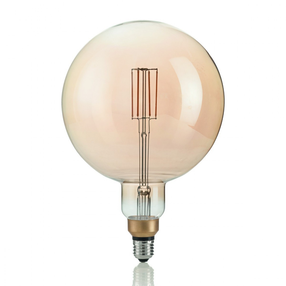 Ampoule ID-VINTAGE XL E27 GLOBO 4W LED 320LM 19.5cm verre ambre lumière chaude à l'intérieur