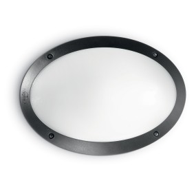 Applique murale moderne Ideal Lux POLAR 1 AP1 OVAL 096704 096711 E27 LED IP66 en résine