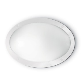 Applique murale moderne Ideal Lux POLAR 1 AP1 OVAL 096704 096711 E27 LED IP66 en résine
