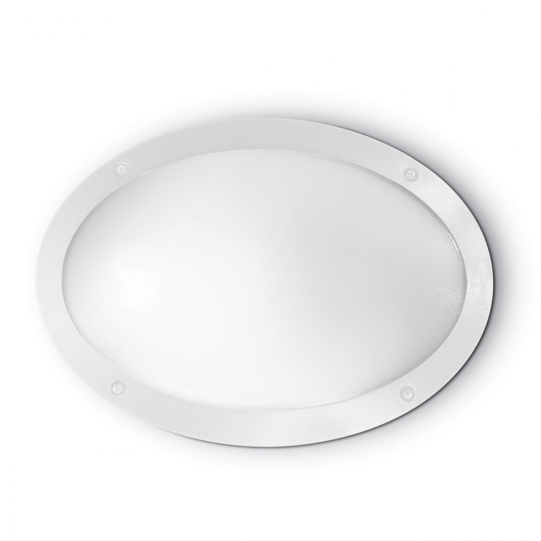 Applique ID-MADDI 1 AP1 E27 LED IP66 resina bianco nero lampada parete ovale esterno