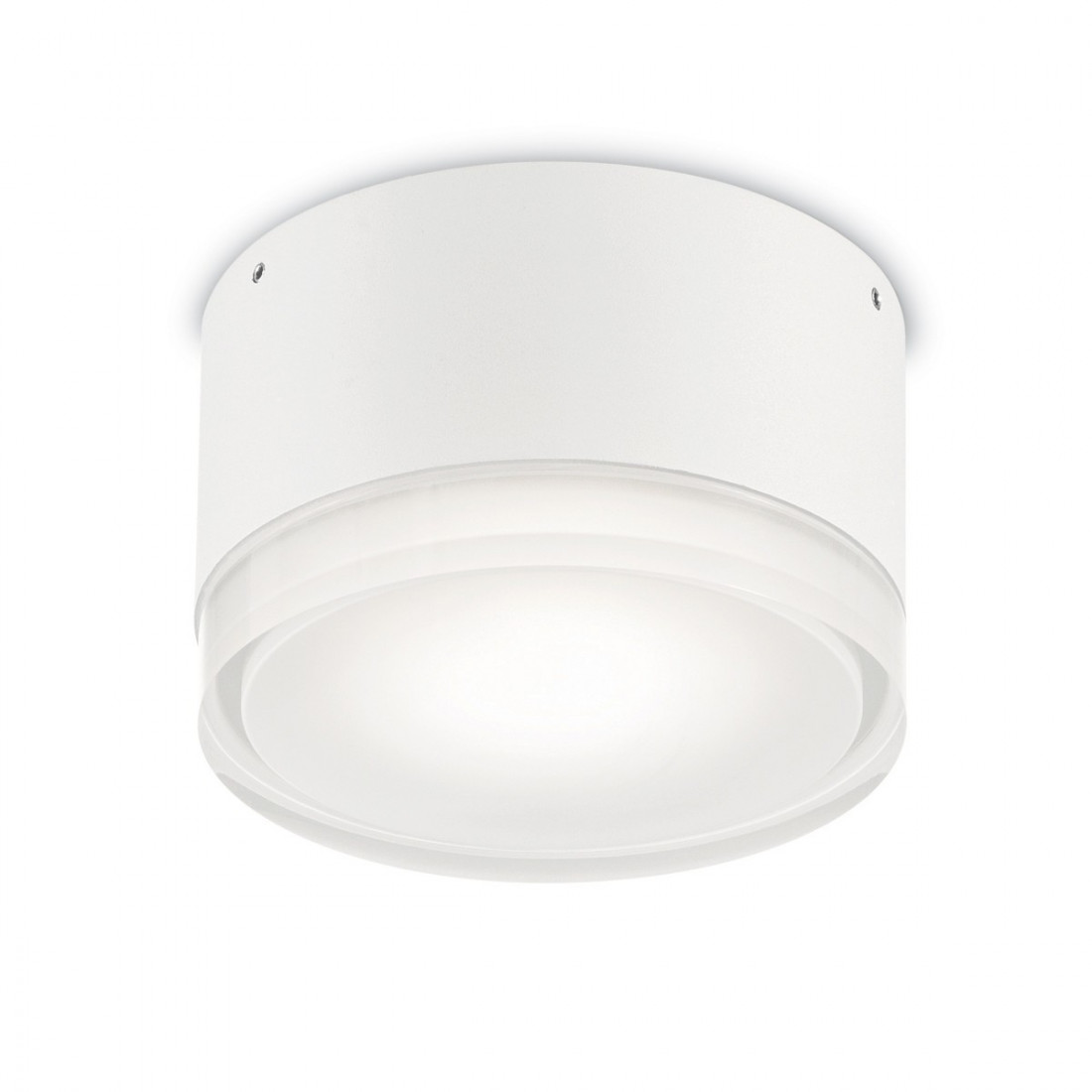 Plafoniera ID-URANO PL1 SMALL 15W GX53 LED IP44 12CM alluminio antracite bianco lampada parete moderna esterno