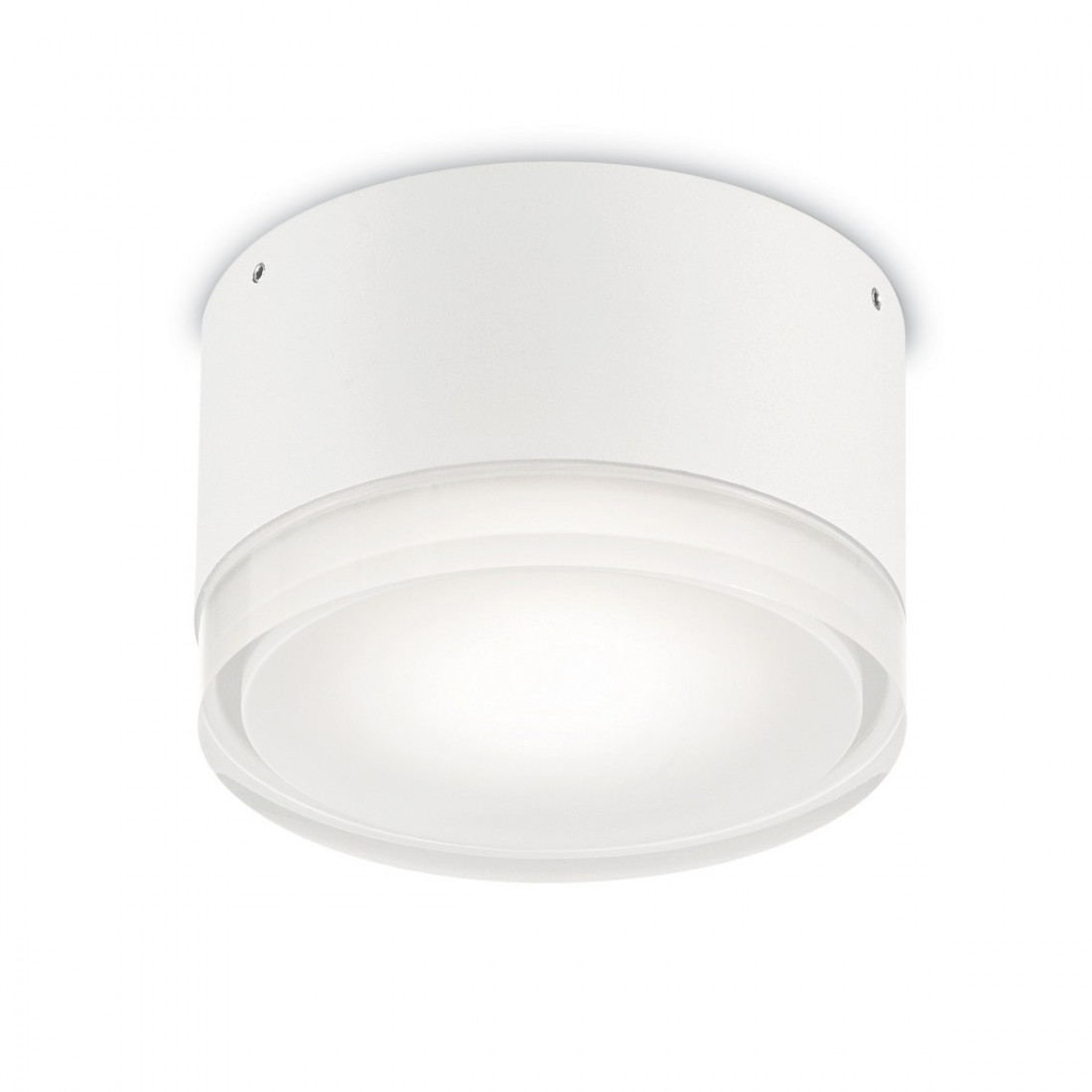 Plafonnier ID-URANO PL1 SMALL 15W GX53 LED IP44 12CM anthracite aluminium blanc applique murale moderne extérieur