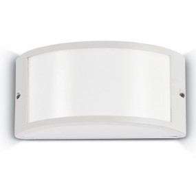 Applique ID-REX 1 AP1 E27 LED IP44 alluminio antracite bianco acrilico lampada parete moderna fascia esterno