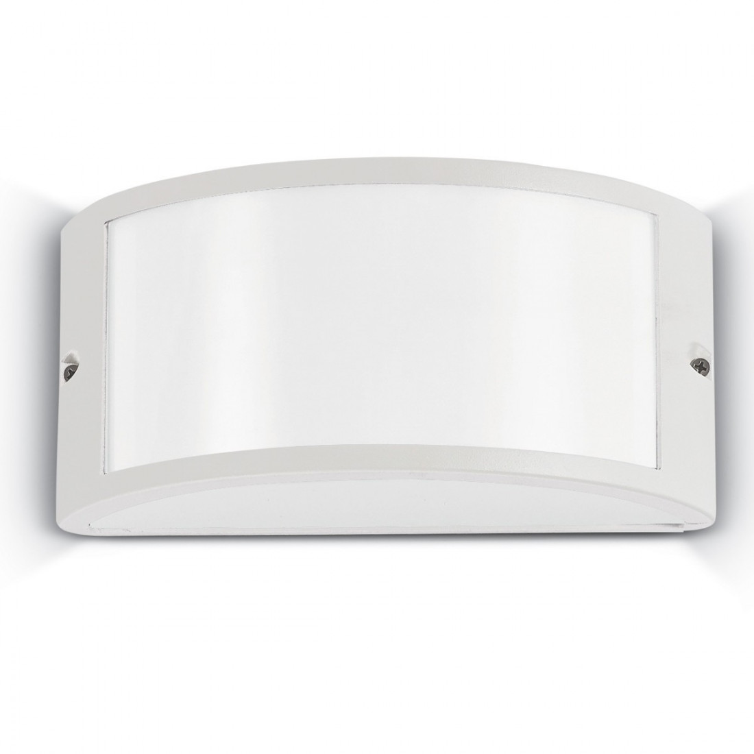 Applique ID-REX 1 AP1 E27 LED IP44 alluminio antracite bianco acrilico lampada parete moderna fascia esterno