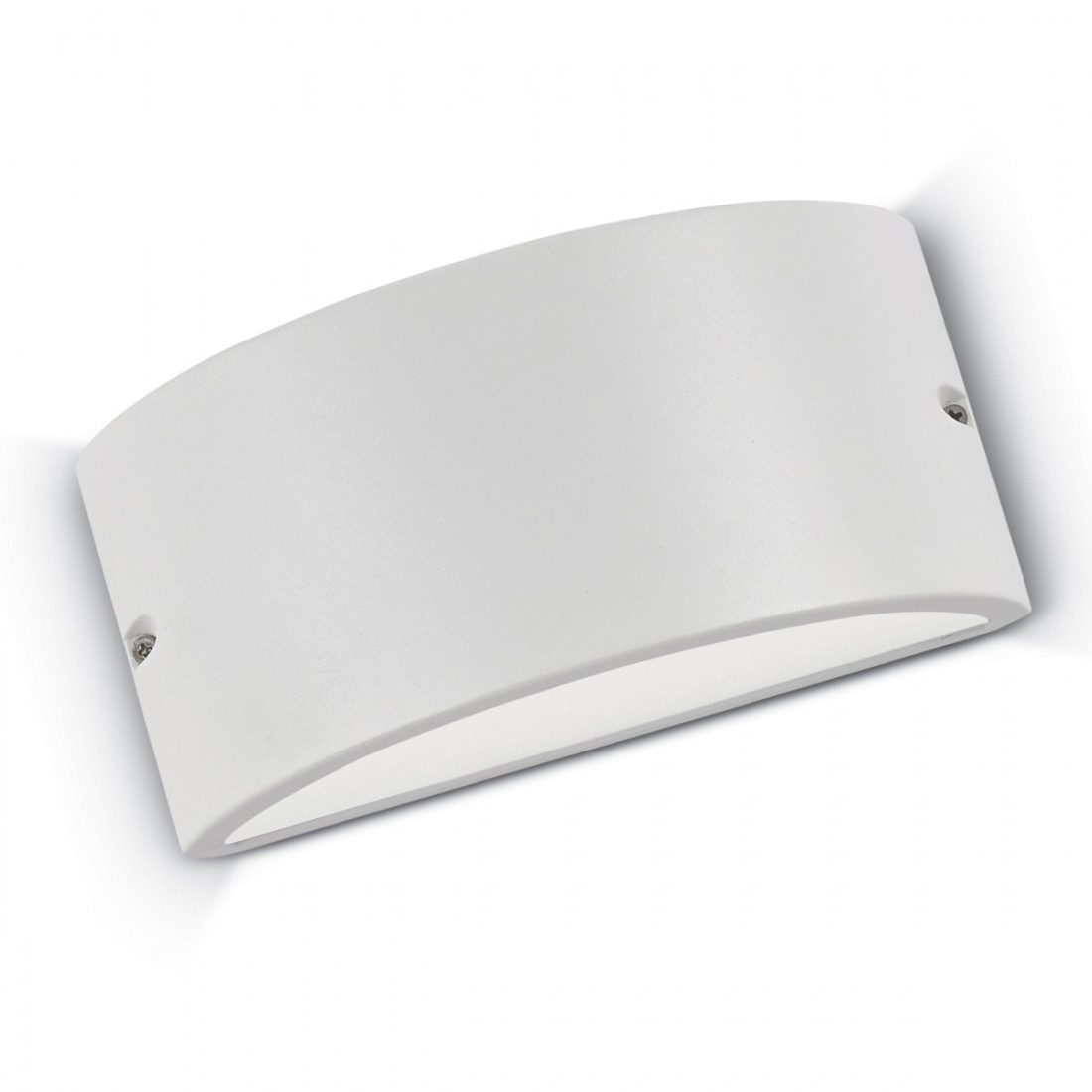 Applique ID-REX 2 AP1 E27 LED IP44 alluminio antracite bianco acrilico lampada parete moderna fascia biemissione esterno