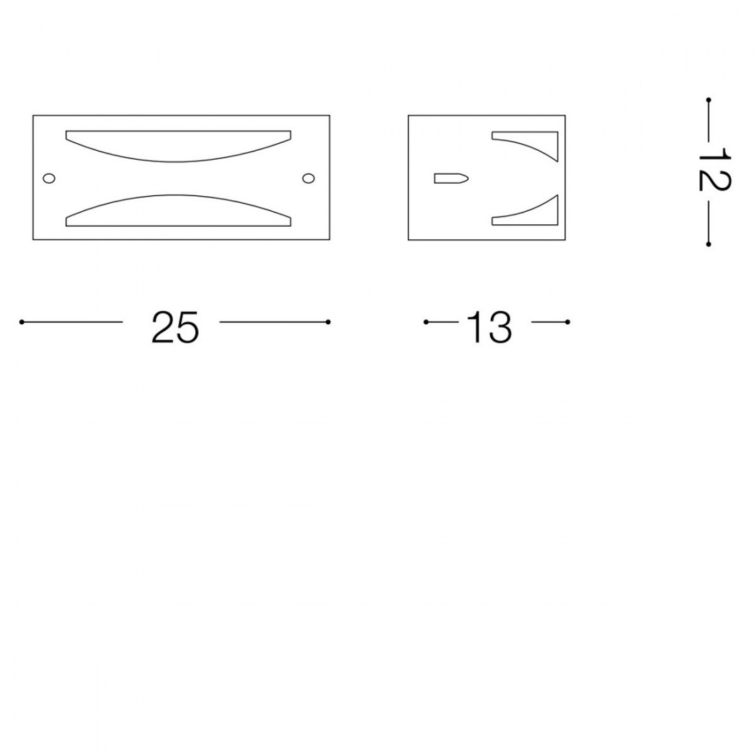 Applique ID-REX 3 AP1 E27 LED IP44 alluminio antracite bianco acrilico lampada parete moderna fascia biemissione esterno