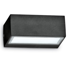 Applique ID-TWIN AP1 G9 LED IP44 alluminio antracite bianco nero lampada parete moderna biemissione esterno