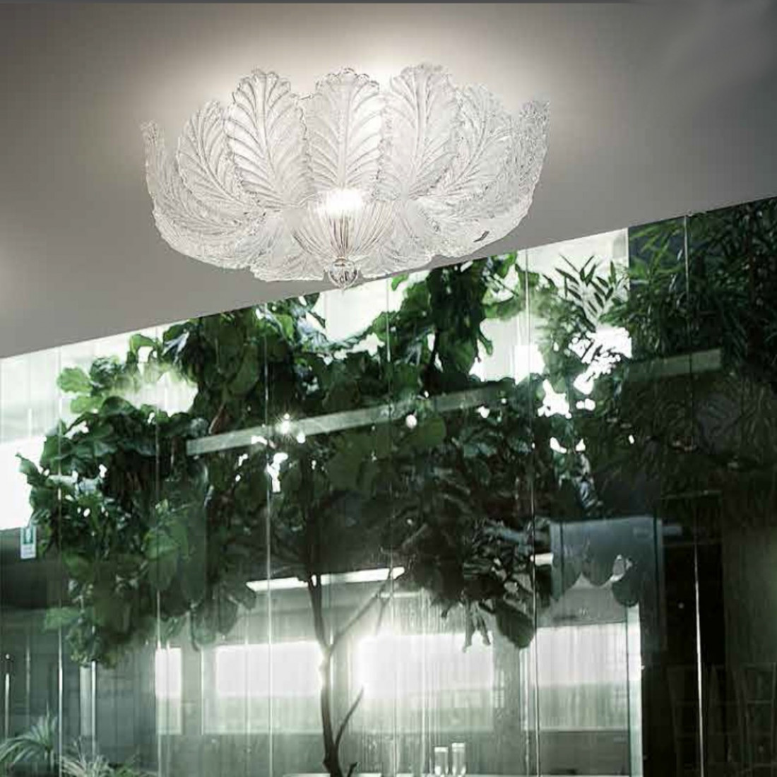 Plafoniera SY-LOREDAN 1400 64 E27 E14 LED vetro graniglia murano veneziano lampada soffitto classica interno
