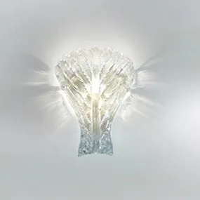 SY-FOGLIA 1402 E27 100W applique murale avec paroi interne en verre de Murano