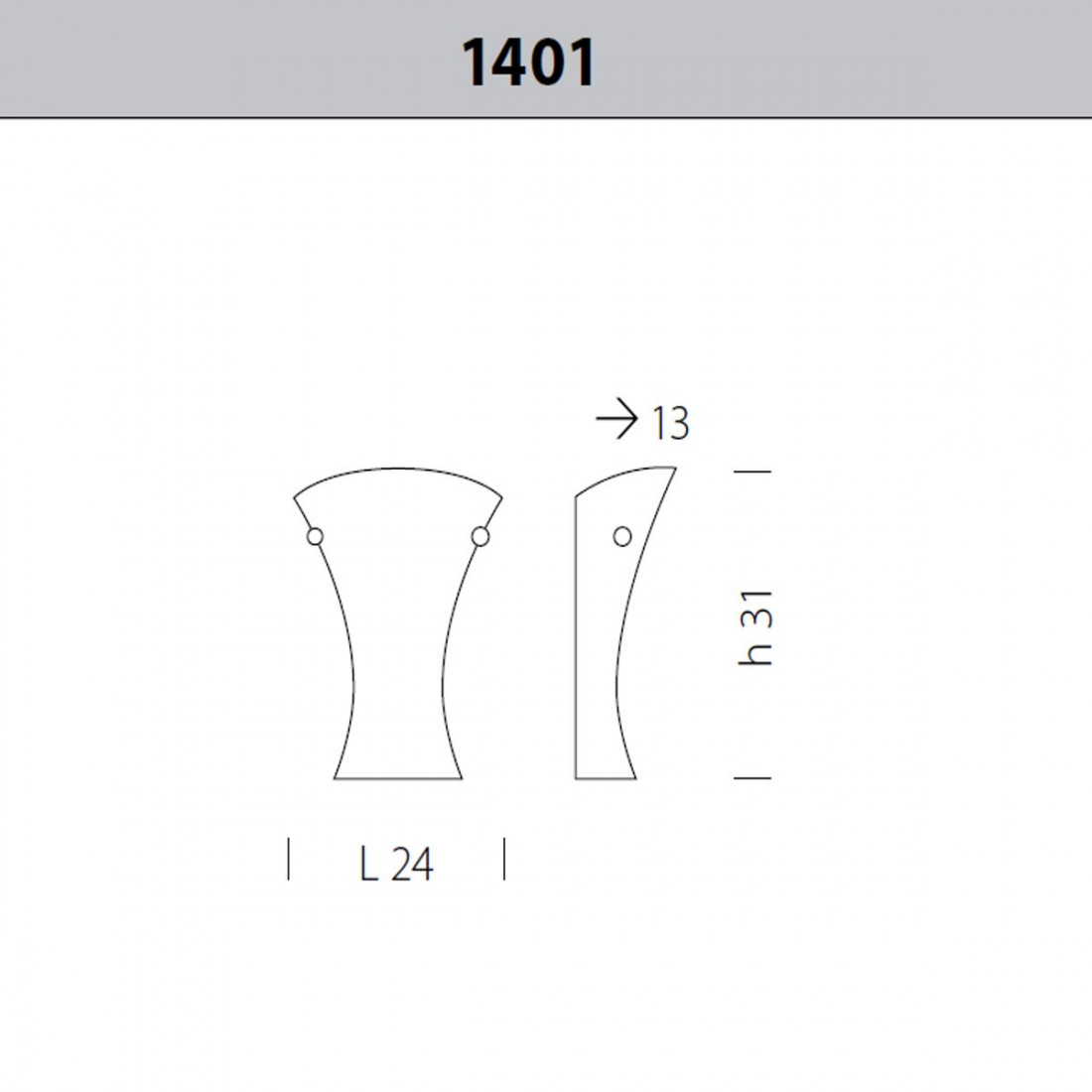 Applique SY-FOGLIA 1402 E27 100W lampada parete vetro murano interno