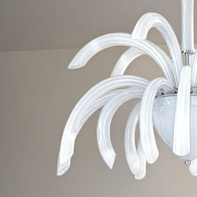 Plafoniera SY-PHOENIX 2032 14 LUCI G9 LED vetro Murano lampada soffitto moderna interno