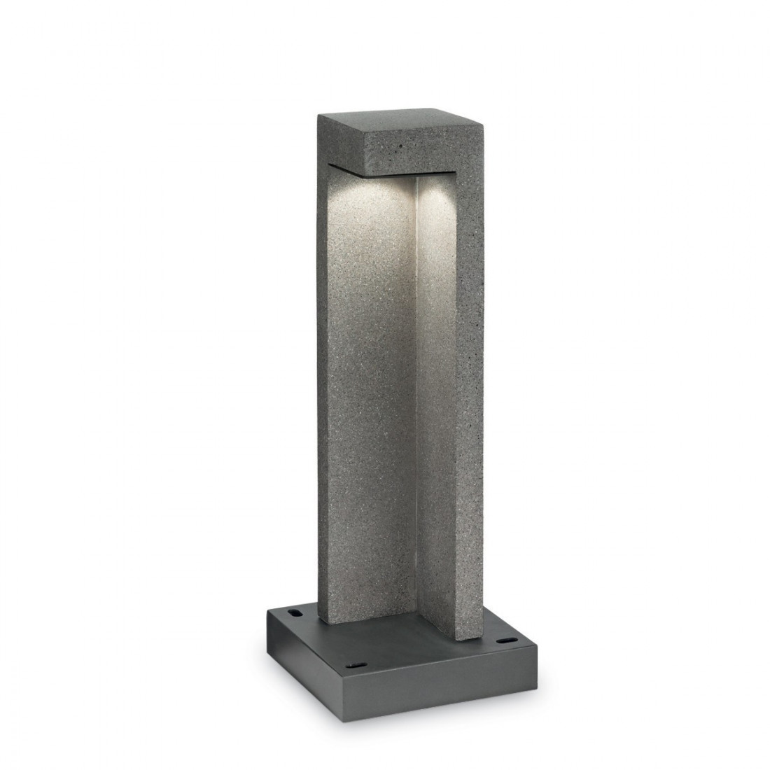 Lanterne ID-TITANO PT1 SMALL 7W LED IP55 49H résine métal granit bollard garden modern single emission outdoor