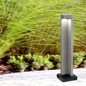 Lanterne ID-TITANO PT1 SMALL 7W LED IP55 résine métal granit pôle sable jardin moderne à émission unique en plein air