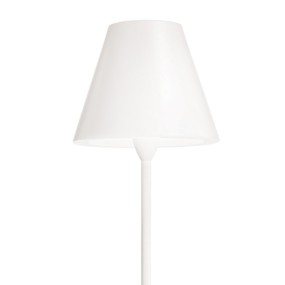 Lampadaire ID-ITACA PT1 E27 LED IP44 169.5H lampe en plastique blanc opale cône chapeau de terre cône externe moderne