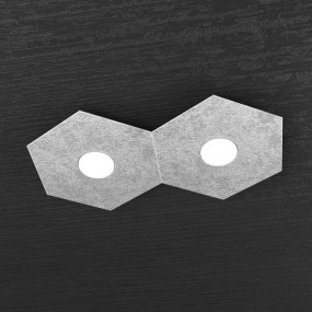 Plafoniera TP-HEXAGON 1142 2L GX53 LED metallo esagonale lampada parete soffitto moderna interno