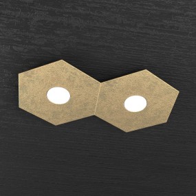 Plafoniera TP-HEXAGON 1142 2L GX53 LED metallo esagonale lampada parete soffitto moderna interno