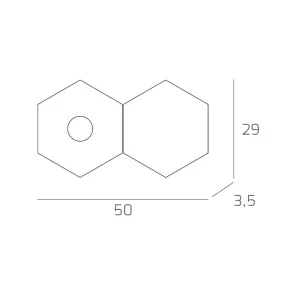 Plafonnier TP-HEXAGON 1142...