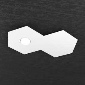 Plafoniera TP-HEXAGON 1142 1L1D GX53 LED metallo esagonale lampada parete soffitto moderna interno