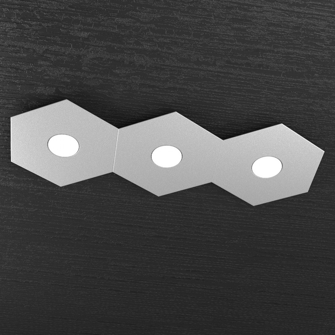 Plafoniera TP-HEXAGON 1142 3L GX53 LED metallo esagonale lampada parete soffitto moderna interno