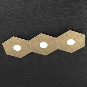 Plafoniera TP-HEXAGON 1142 3L GX53 LED metallo esagonale lampada parete soffitto moderna interno