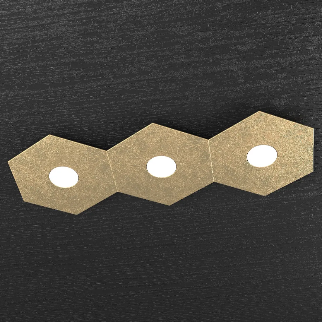 Plafoniera TP-HEXAGON 1142 3L GX53 LED metallo esagonale lampada parete soffitto moderna interno
