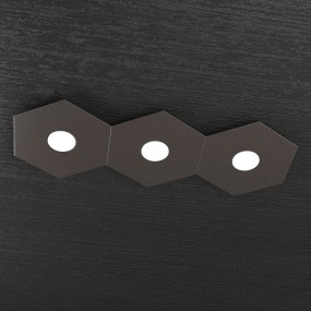 Plafoniera TP-HEXAGON 1142 3L GX53 LED metallo esagonale lampada parete soffitto moderna interno