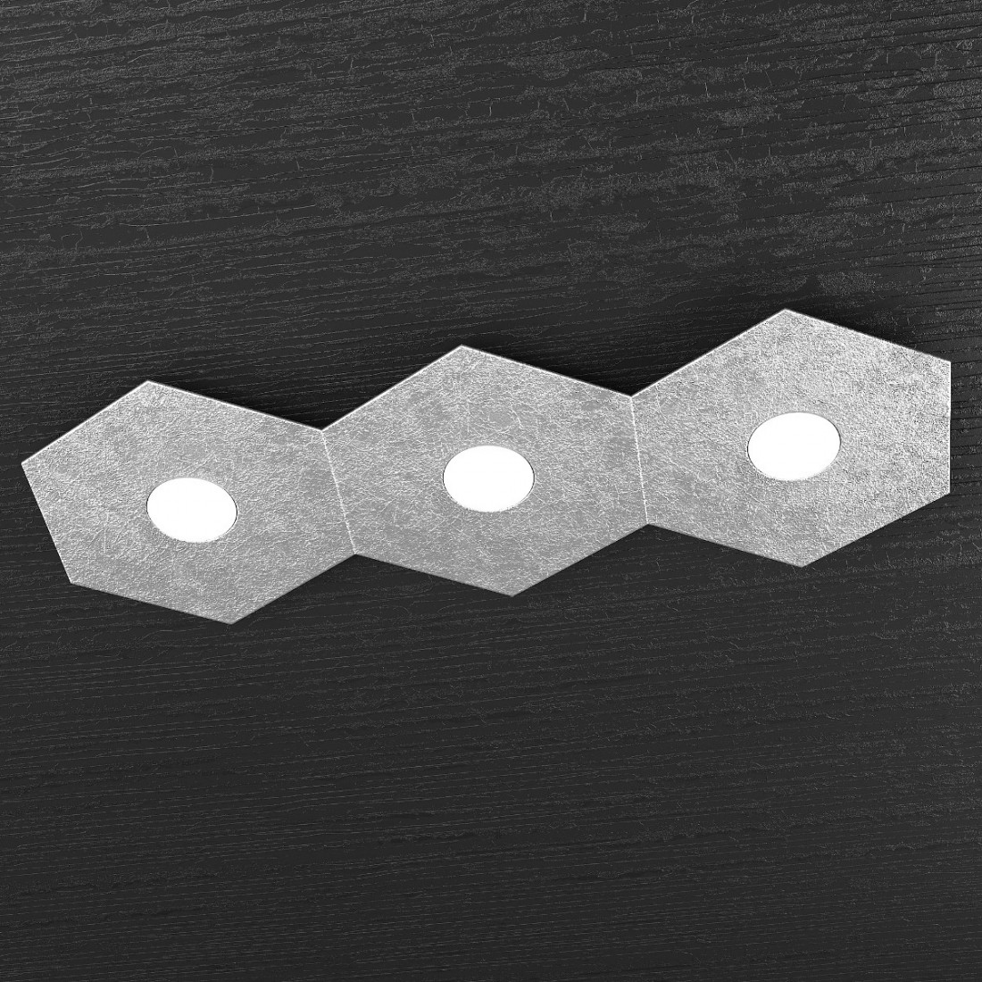 Plafoniera TP-HEXAGON 1142 3L GX53 LED metallo esagonale lampada parete soffitto moderna interno