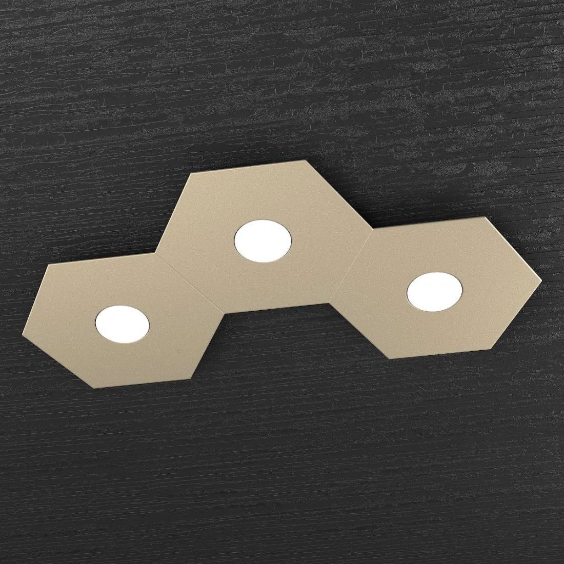 Plafoniera TP-HEXAGON 1142 3L GX53 LED metallo esagonale lampada parete soffitto moderna interno