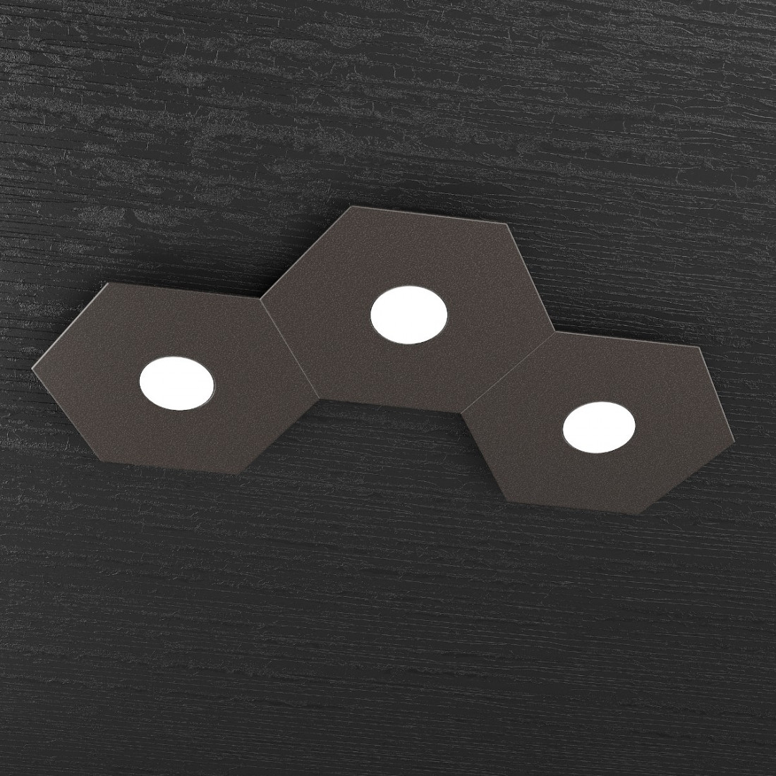 Plafoniera TP-HEXAGON 1142 3L GX53 LED metallo esagonale lampada parete soffitto moderna interno