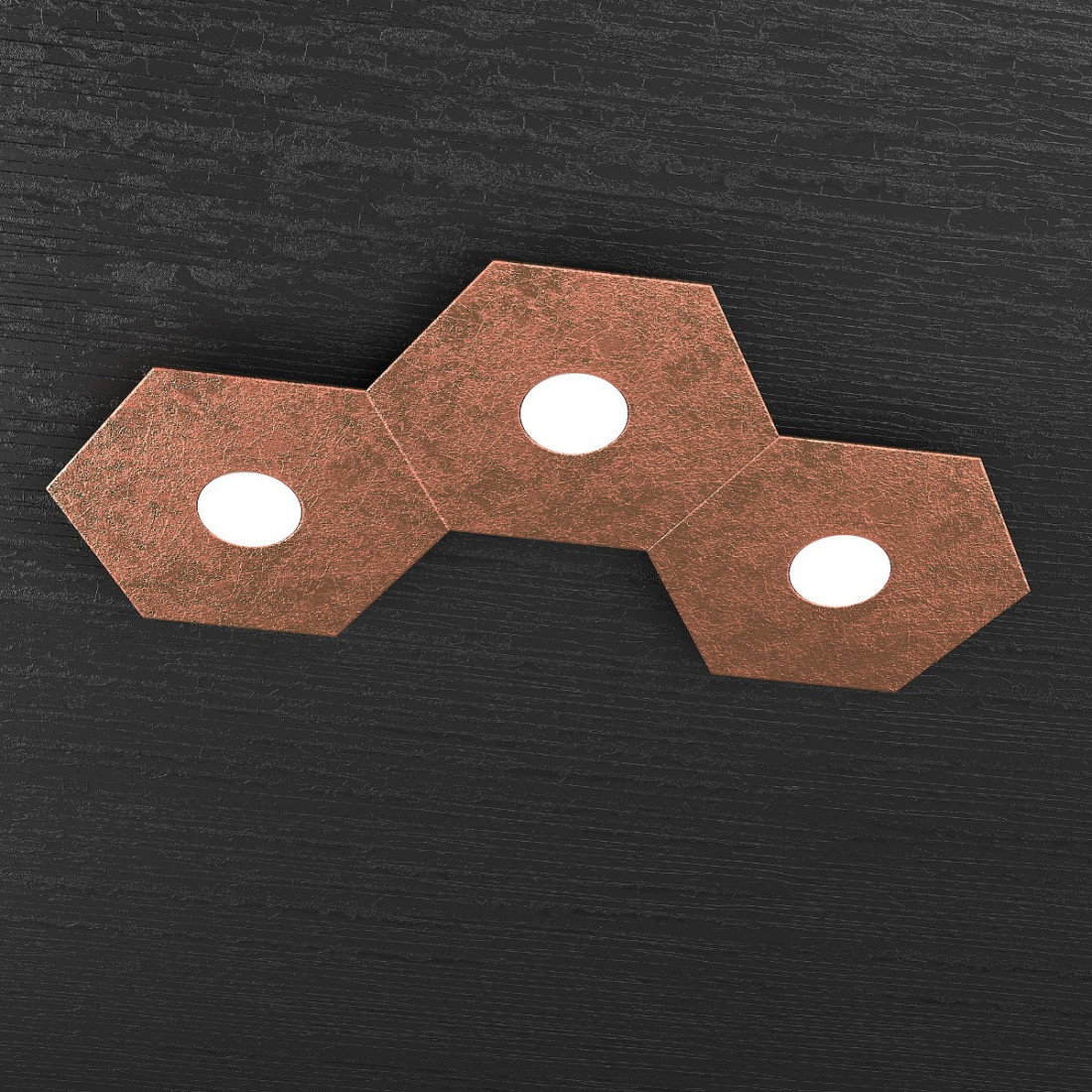 Plafoniera TP-HEXAGON 1142 3L GX53 LED metallo esagonale lampada parete soffitto moderna interno