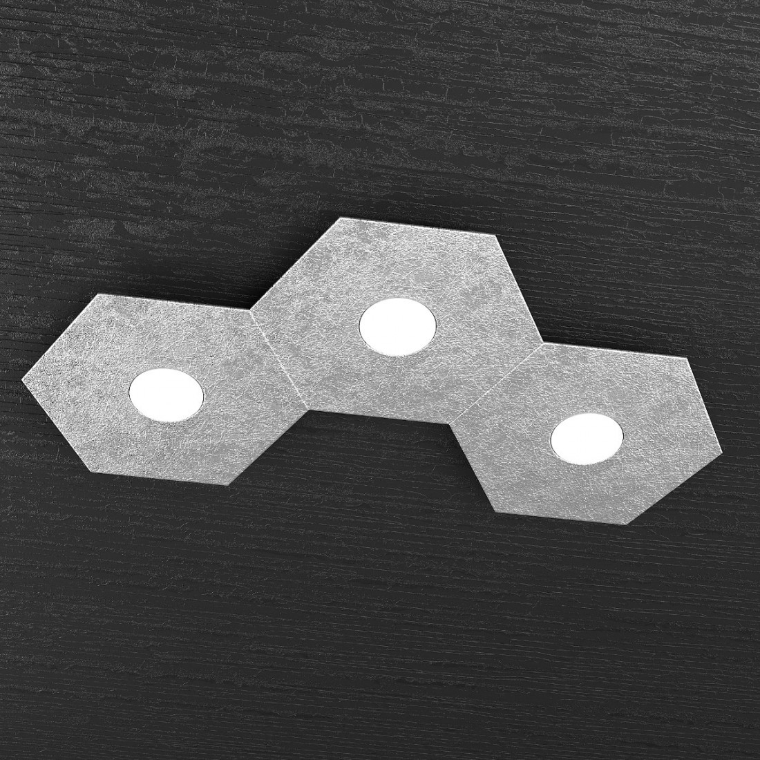 Plafoniera TP-HEXAGON 1142 3L GX53 LED metallo esagonale lampada parete soffitto moderna interno