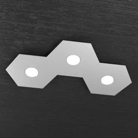 Plafoniera TP-HEXAGON 1142 3L GX53 LED metallo esagonale lampada parete soffitto moderna interno