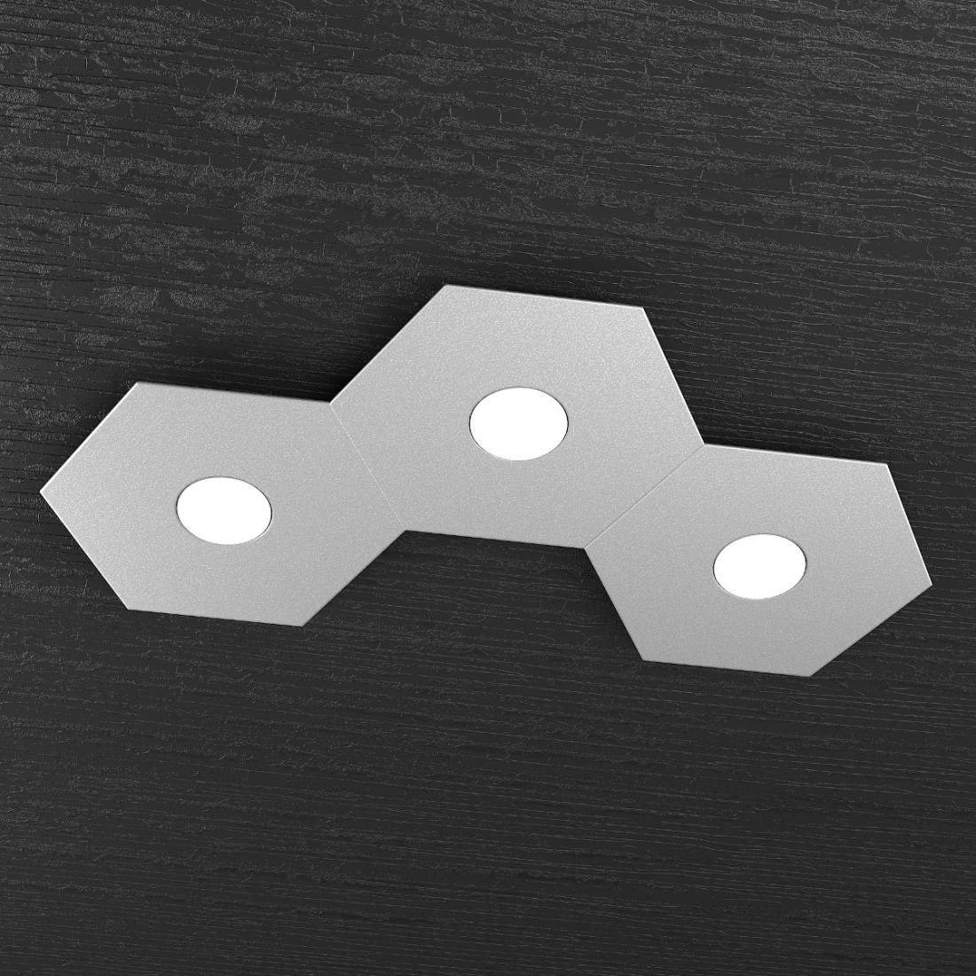 Plafoniera TP-HEXAGON 1142 3L GX53 LED metallo esagonale lampada parete soffitto moderna interno