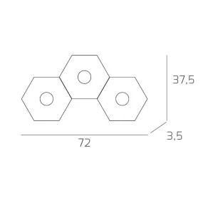 Deckenleuchte TP-HEXAGON...