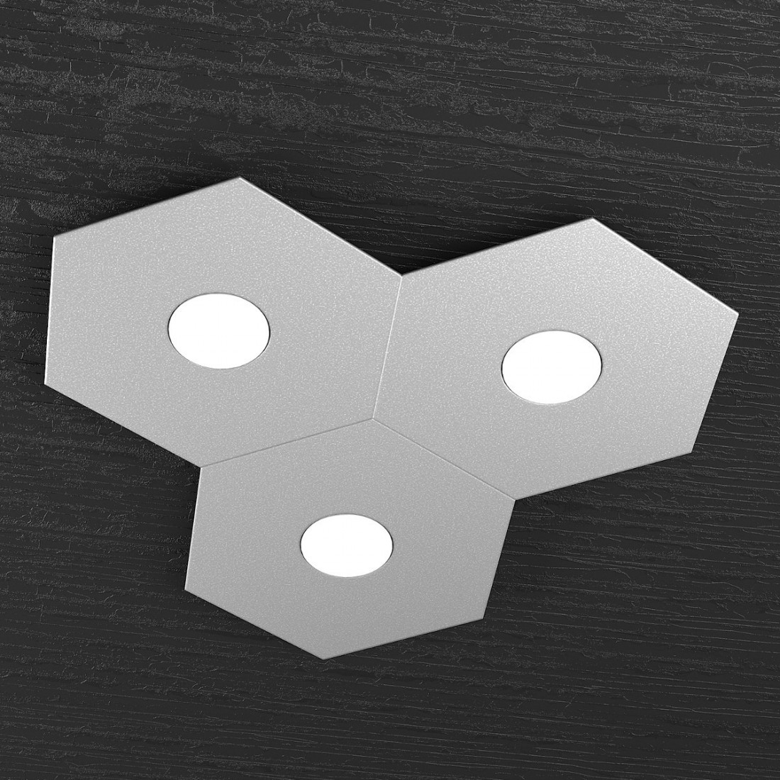 Plafoniera TP-HEXAGON 1142 3L A3 GX53 LED metallo esagonale lampada parete soffitto moderna interno