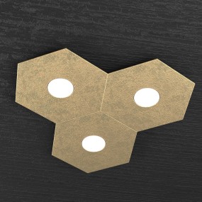 Plafoniera TP-HEXAGON 1142 3L A3 GX53 LED metallo esagonale lampada parete soffitto moderna interno