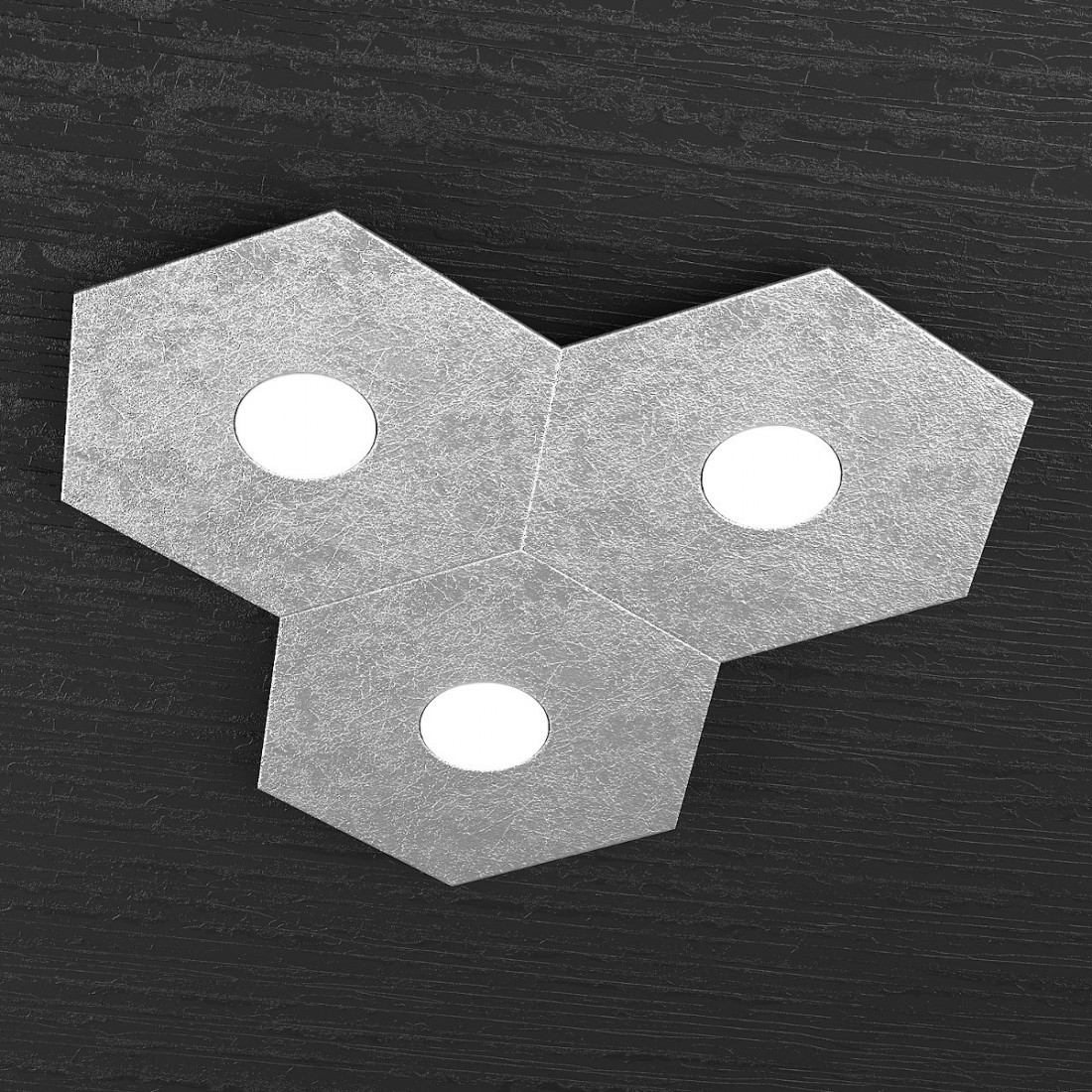 Plafoniera TP-HEXAGON 1142 3L A3 GX53 LED metallo esagonale lampada parete soffitto moderna interno