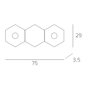 Deckenleuchte TP-HEXAGON...