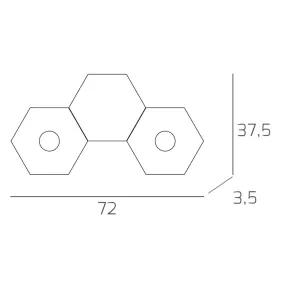 Deckenleuchte TP-HEXAGON...