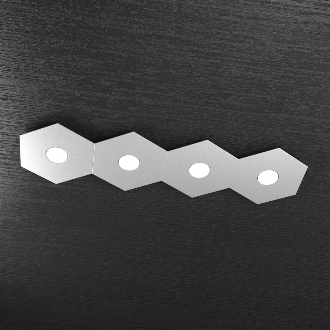 Plafoniera TP-HEXAGON 1142 4L GX53 LED metallo esagonale lampada parete soffitto moderna interno