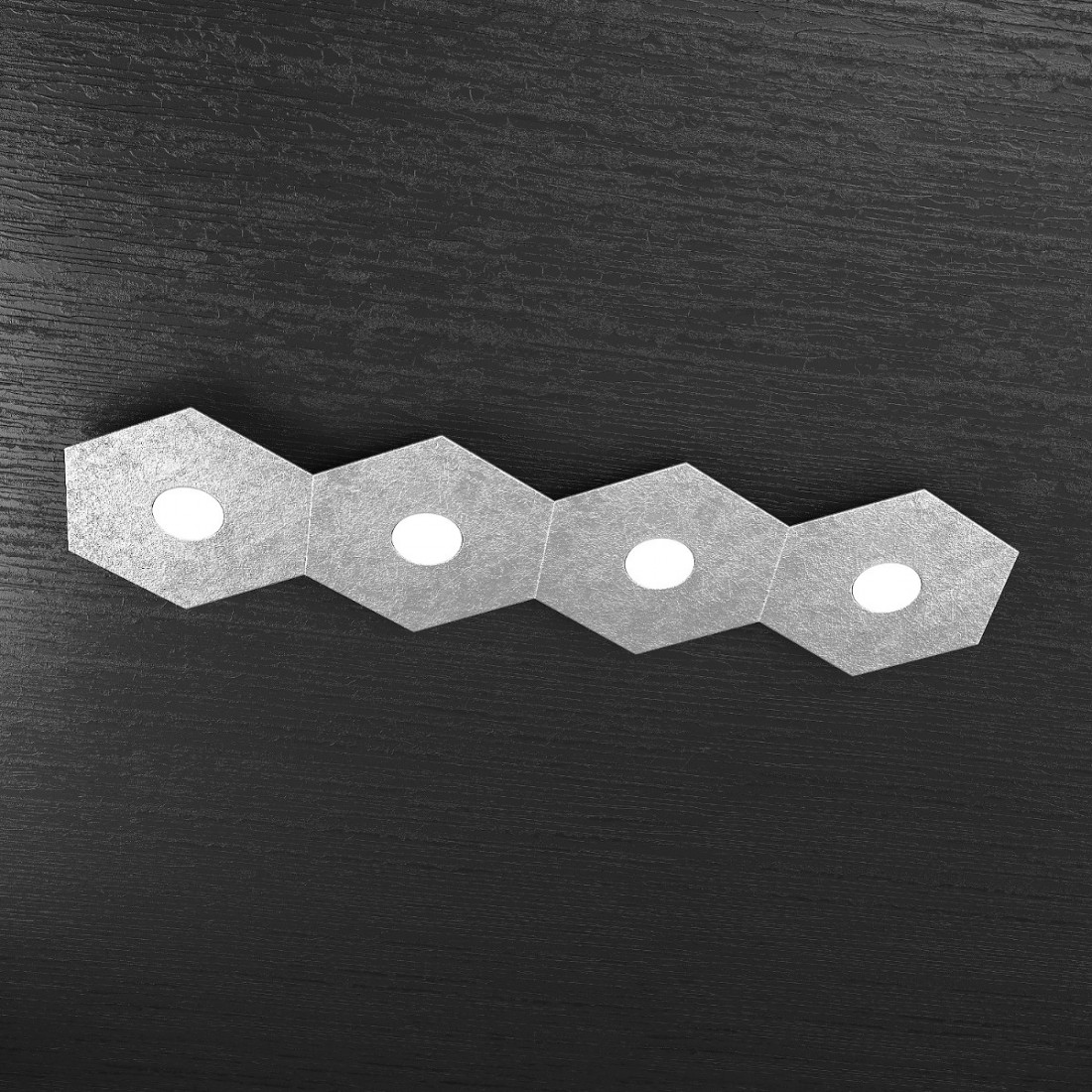 Plafoniera TP-HEXAGON 1142 4L GX53 LED metallo esagonale lampada parete soffitto moderna interno