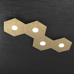 Plafoniera TP-HEXAGON 1142 4L A2 GX53 LED metallo esagonale lampada parete soffitto moderna interno