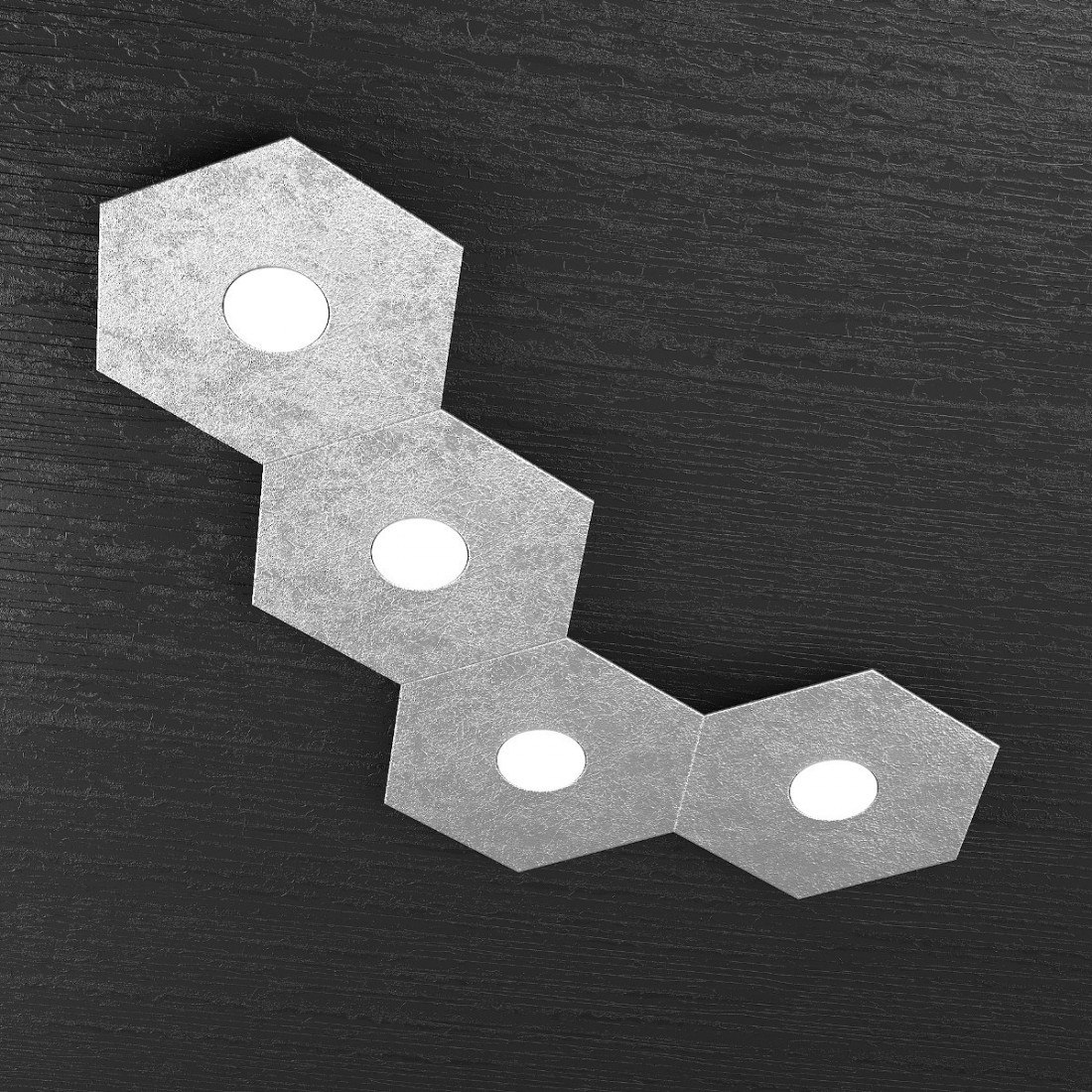 Plafoniera TP-HEXAGON 1142 4L A3 GX53 LED metallo esagonale lampada parete soffitto moderna interno