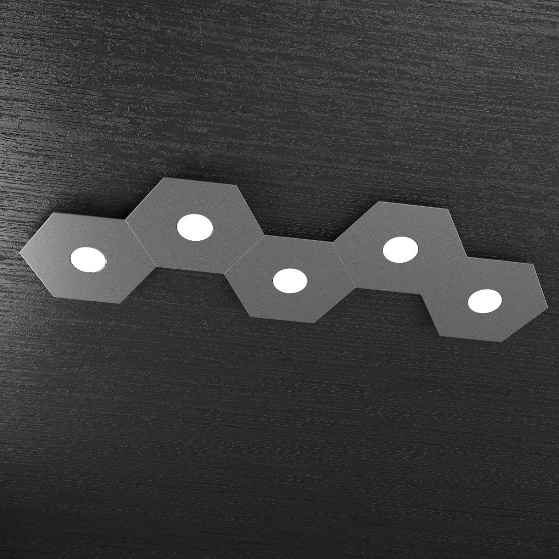 Plafoniera TP-HEXAGON 1142 5L A2 GX53 LED metallo esagonale lampada parete soffitto moderna interno