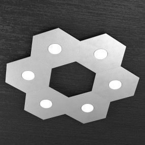 Plafoniera TP-HEXAGON 1142 6L A3 GX53 LED tonda metallo lampada parete soffitto multiluce moderna interno