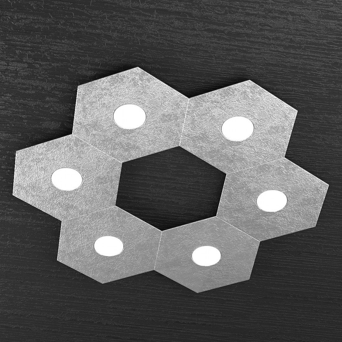 Plafoniera TP-HEXAGON 1142 6L A3 GX53 LED tonda metallo lampada parete soffitto multiluce moderna interno