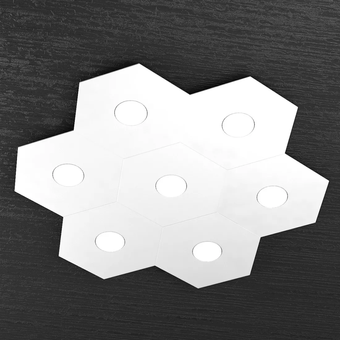 Plafoniera TP-HEXAGON 1142 7L GX53 LED tonda metallo lampada parete soffitto multiluce moderna interno