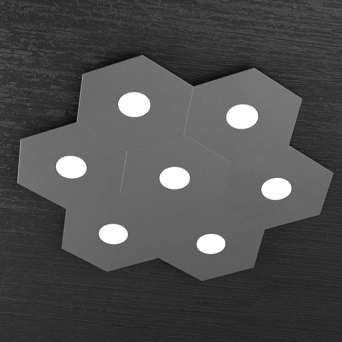 Plafoniera TP-HEXAGON 1142 7L GX53 LED tonda metallo lampada parete soffitto multiluce moderna interno