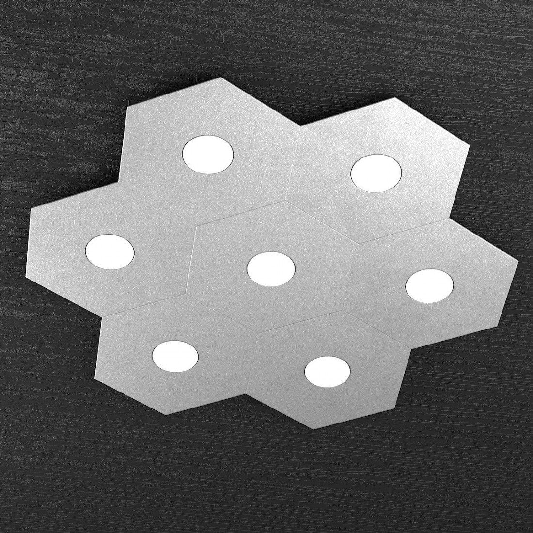 Plafoniera TP-HEXAGON 1142 7L GX53 LED tonda metallo lampada parete soffitto multiluce moderna interno